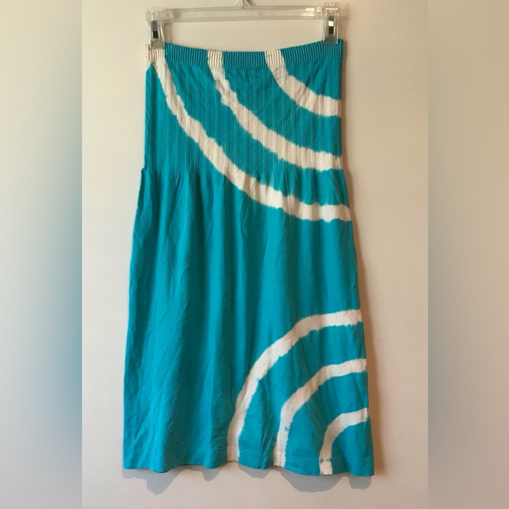 Turquoise and White Women's coverup